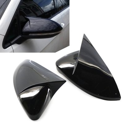 Накладки на дзеркала VW Golf 7 чорні глянсові стиль R-Line тюнінг фото
