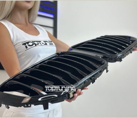 Решітка радіатора на BMW X5 G05 чорний глянець (19-22 р.в.) тюнінг фото