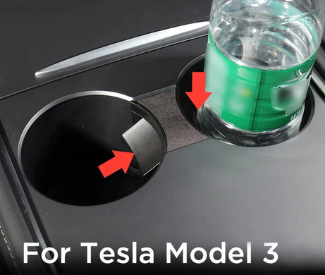Фиксатор стаканов центральной консоли Tesla Model 3 (2017-...) тюнинг фото