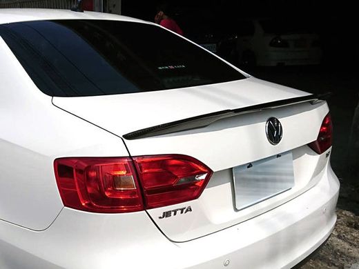 Спойлер на Volkswagen Jetta 6 стиль М4 чорний глянсовий ABS-пластик тюнінг фото