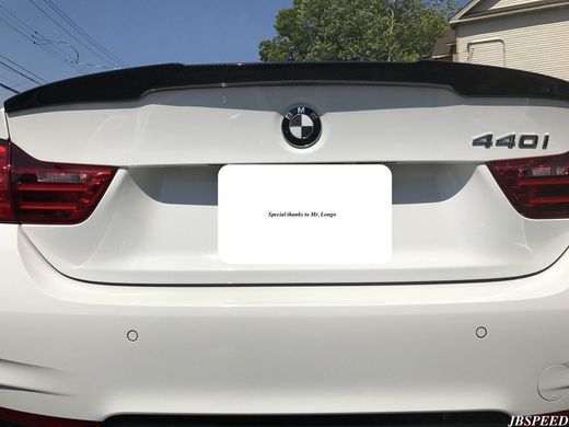 Спойлер на BMW 4 F32 стиль M4 (стеклопластик) тюнинг фото