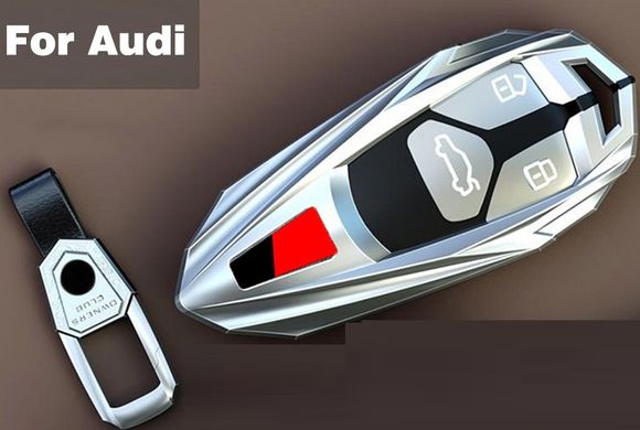 Чехол протектор на брелок для Audi A1 A3 A4 A5 A6 A7 A8 Q2 Q3 Q5 вар.2 тюнинг фото