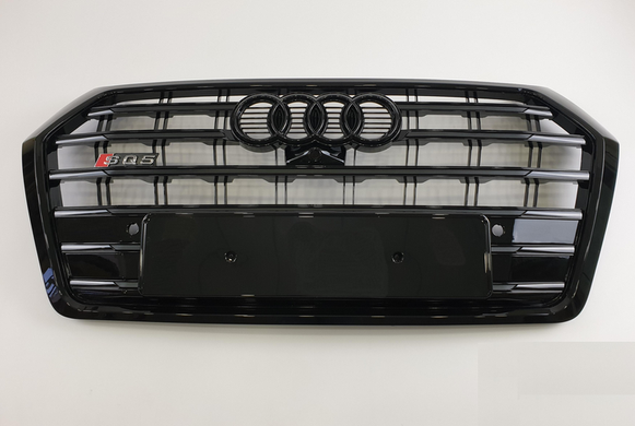 Решетка радиатора Audi Q5 стиль SQ5 черная (2017-...) тюнинг фото