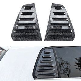 Накладки (зябра) на вікна задніх дверей VW Golf MK7 / MK7.5 під карбон (12-18 р.в.) тюнінг фото