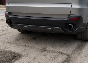 Накладка заднего бампера BMW X5 Е70 (06-10 г.в.) (ABS-пластик) тюнинг фото