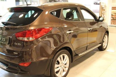 Пороги, подножки боковые Hyundai IX35 (10-15 г.в.) тюнинг фото