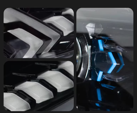 Оптика передняя, фары Audi Q7 LED (06-09 г.в.) на заводской ксенон без AFS тюнинг фото