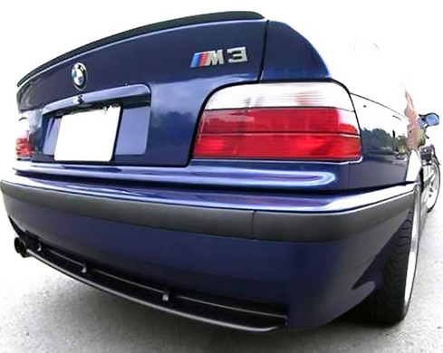 Спойлер на BMW Е36 стиль М3 черный глянцевый ABS-пластик тюнинг фото