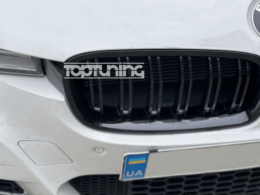 Решітка радіатора, ніздрі на БМВ F30 / F31 стиль М3 чорний глянець тюнінг фото