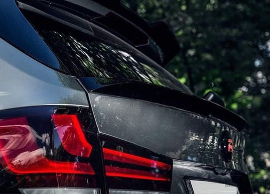 Cпойлер під скло задніх дверей BMW X5 F15 чорний глянець тюнінг фото