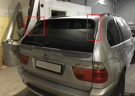 Бічні спойлера на заднє скло BMW X5 E53 тюнінг фото