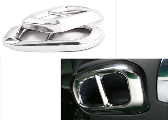 Хромовані накладки на глушитель для Mercedes X253 W167 V167 X167 тюнінг фото
