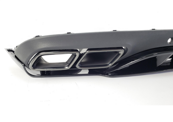 Диффузор (накладка) заднего бампера Мерседес W205 Coupe стиль Edition (без глушителей) тюнинг фото