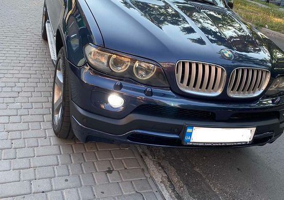 Вії на фари BMW Х5 E53 (04-06 р.в.) у чорному глянці тюнінг фото