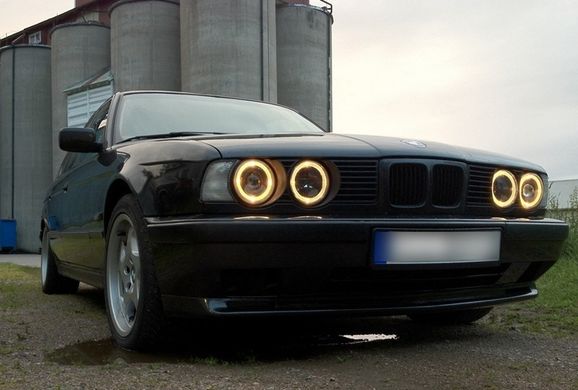 Оптика передня, фари BMW Е32 і е34 BLACK  тюнінг фото