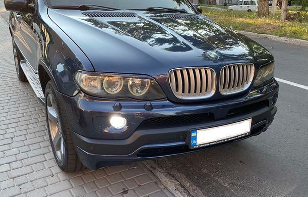 Вії на фари BMW Х5 E53 (04-06 р.в.) у чорному глянці тюнінг фото
