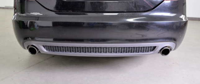 Накладка на задній бампер Ауді А6 С6 у стилі S-Line (08-11 р.в.) тюнінг фото