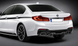 Накладка на задній бампер BMW 5 G30 М-Performance під карбон тюнінг фото