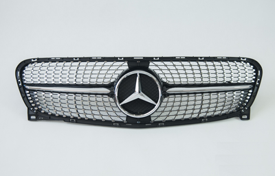 Решетка радиатора Mercedes X156 стиль Diamond Black (13-16 г.в.) тюнинг фото