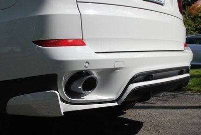 Накладка заднего бампера BMW X5 E70 LCI, стиль Aero (10-13 г.в.) тюнинг фото