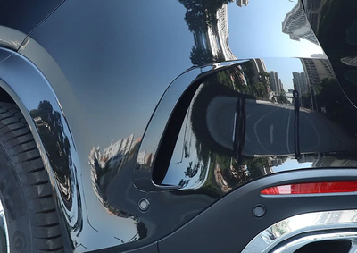 Боковые накладки заднего бампера Mercedes W167 тюнинг фото