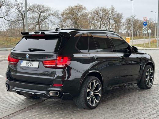 Спойлер на BMW X5 F15 стиль Oettinger черный глянцевый ABS-пластик тюнинг фото