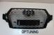 Решетка радиатора Ауди Q7 стиль RSQ7, черная глянцевая (2015-...) тюнинг фото
