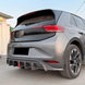 Накладка заднего бампера Volkswagen ID.3 черный глянец (19-23 г.в.) тюнинг фото