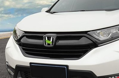 Накладка на решетку радиатора Honda CRV, под карбон (2017-...) тюнинг фото