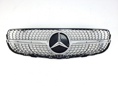 Решетка радиатора Mercedes X253/C253 стиль Diamond Silver (2015-2019) тюнинг фото