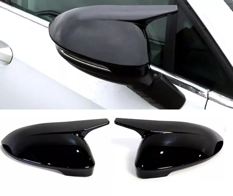 Накладки на дзеркала VW Golf MK8 чорний глянець (2019-...) тюнінг фото