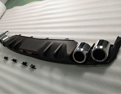 Диффузор (накладка) заднего бампера Skoda Octavia A7 тюнинг фото