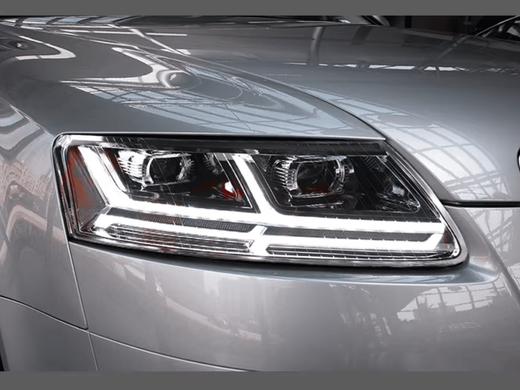 Оптика передняя, светодиодные фары Audi A6 C6 (2004-2011) тюнинг фото