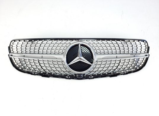 Решітка радіатора Mercedes X253/C253 стиль Diamond Silver (15-19 р.в.) тюнінг фото
