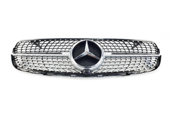 Решетка радиатора Mercedes X253/C253 стиль Diamond Silver (15-19 г.в.) тюнинг фото