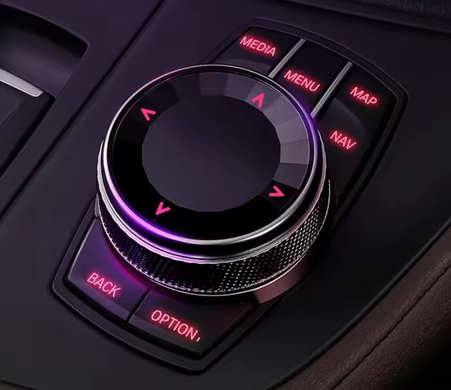 Накладка на кнопки мультимедийного центра BMW F20, F22, F30, F32 с системой CIC7 тюнинг фото