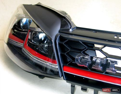 Решетка радиатора на Volkswagen GOLF 7 стиль GTI тюнинг фото