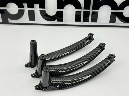 Комплект внутренних ручек дверей BMW X5 E70 / X6 E71 под карбон тюнинг фото