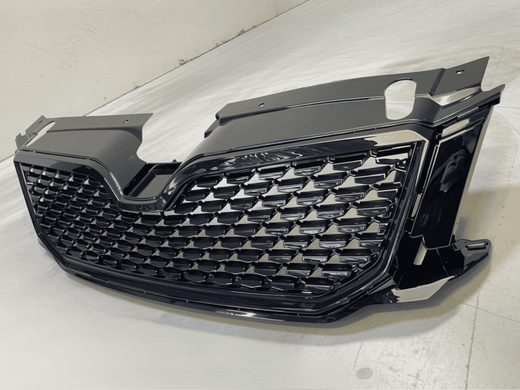 Решітка радіатора Skoda Octavia MK3 в стилі Crystal RS, чорний глянець (14-17 р.в.) тюнінг фото
