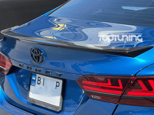 Спойлер на Toyota Camry 70 (ABS-пластик) тюнінг фото