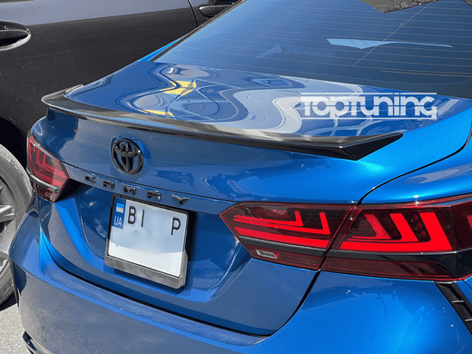Спойлер на Toyota Camry 70 (ABS-пластик) тюнінг фото