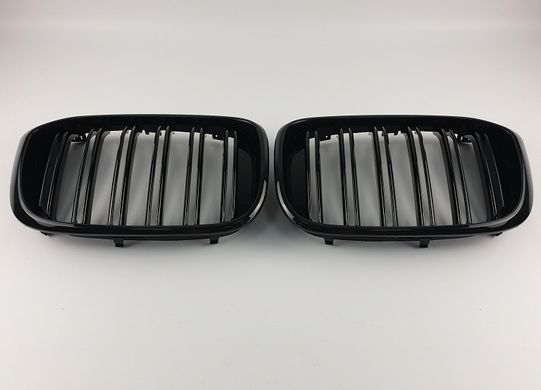 Решітка радіатора BMW X3 G01 / X4 G02 стиль М чорна глянсова  тюнінг фото