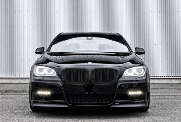 Решітка радіатора BMW F01 чорна глянсова, стиль М тюнінг фото