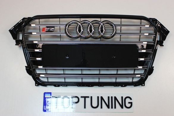 Решітка радіатора Ауді A4 B8 стиль S4 (12-15 р.в.) тюнінг фото