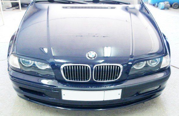 Вії, накладки фар BMW E46, дорестайл (98-01 р.в.) тюнінг фото