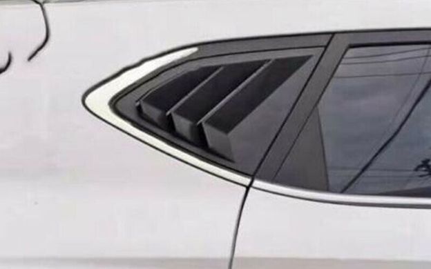 Накладки (жабры) на окна задних дверей Hyundai Tucson 3 (15-20 г.в.) тюнинг фото