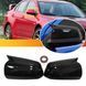 Накладки на дзеркала Mitsubishi Lancer X чорний глянець (08-12 р.в.) тюнінг фото