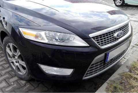 Реснички на фары для Ford Mondeo 4 2007-2013 | некрашеные