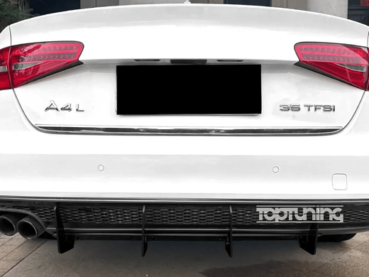 Накладка (протектор) заднего бампера Audi A4 B8.5 Sline (2013-2016 г.в.) тюнинг фото