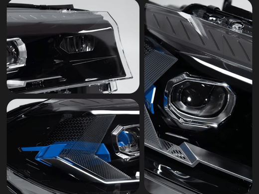 Оптика передня, фари BMW X5 F15 / X6 F16 LED з лінзою тюнінг фото